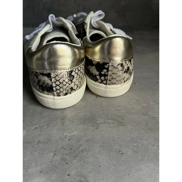 Steve Madden Madden Girls White Multi Snakeskin Star Sneakers Womens Size 7.5 - Picture 6 of 16